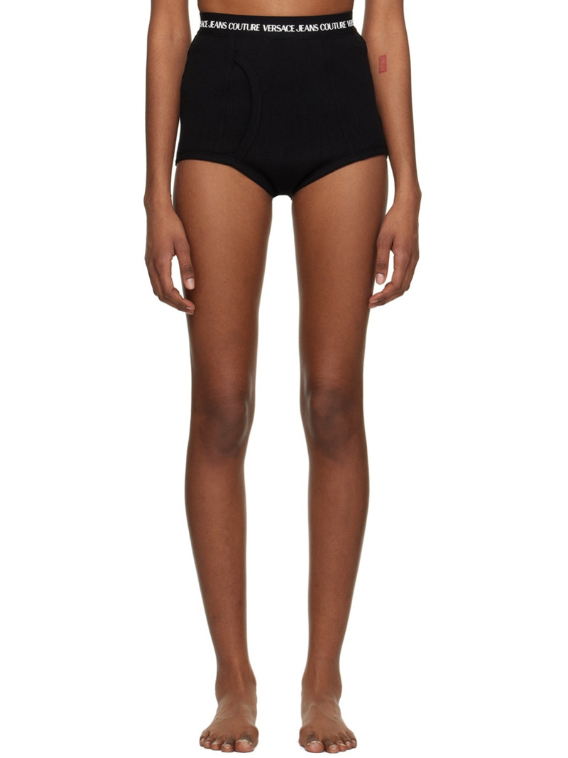 logo band mini shorts 1