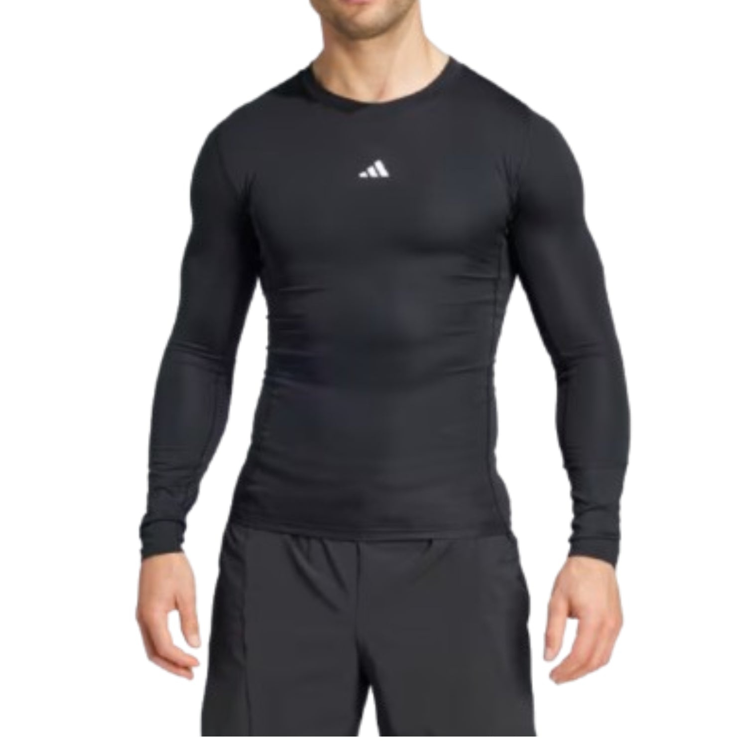 adidas Techfit Compression Training Long Sleeve T-Shirt 'Black' JE6702 - 2
