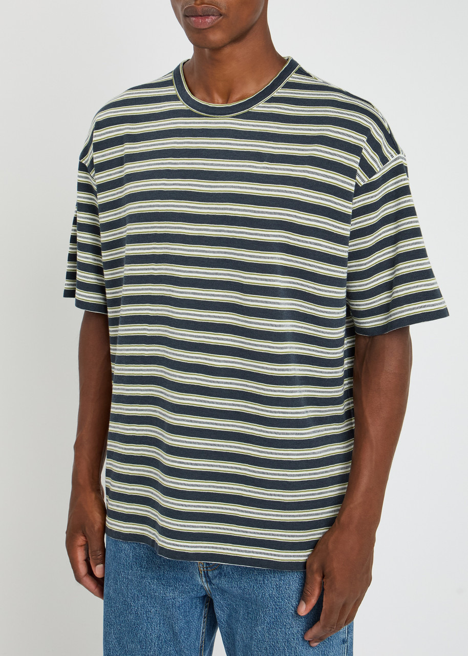 Ymc Striped Cotton-knit T-shirt - 2