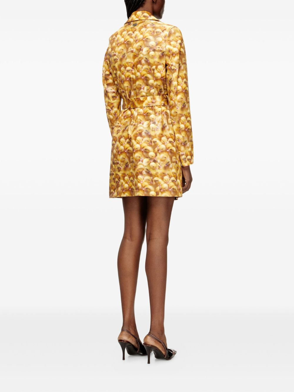 G-Oji duckling-print belted coat - 4