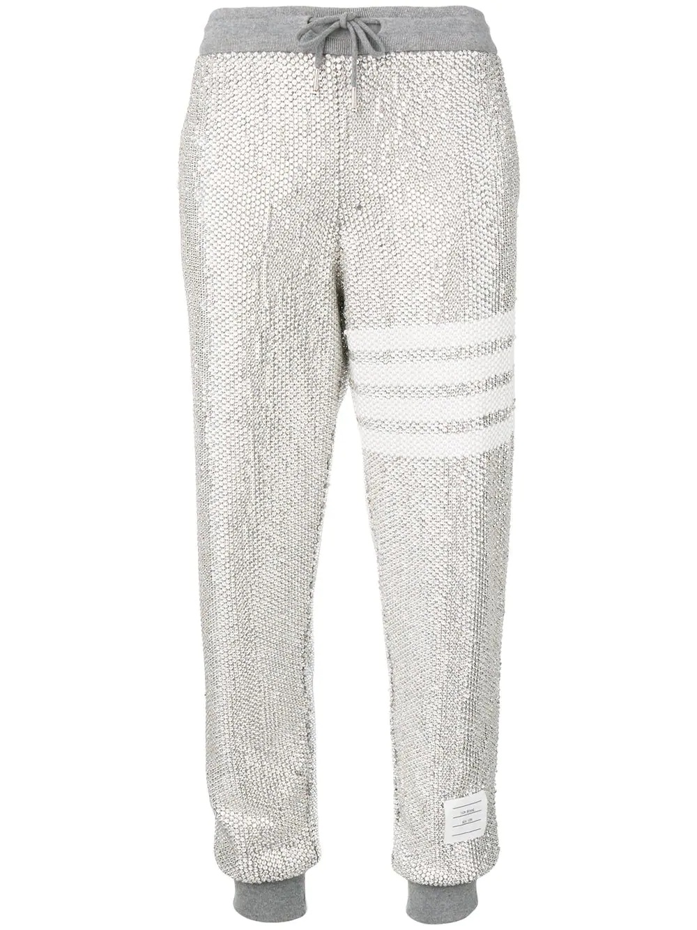 Allover Crystal Sweatpants - 1