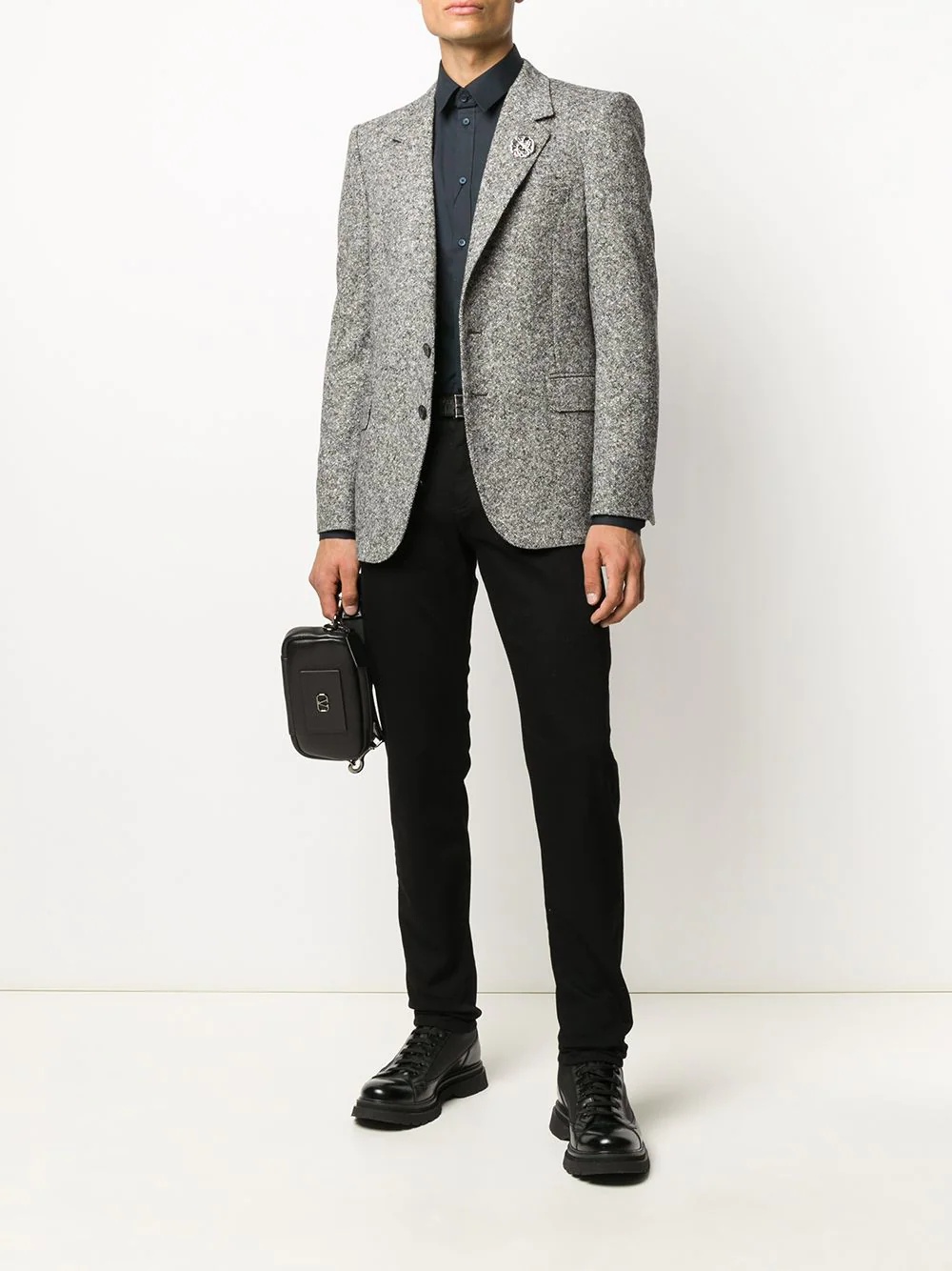logo-patch straight-leg jeans - 2