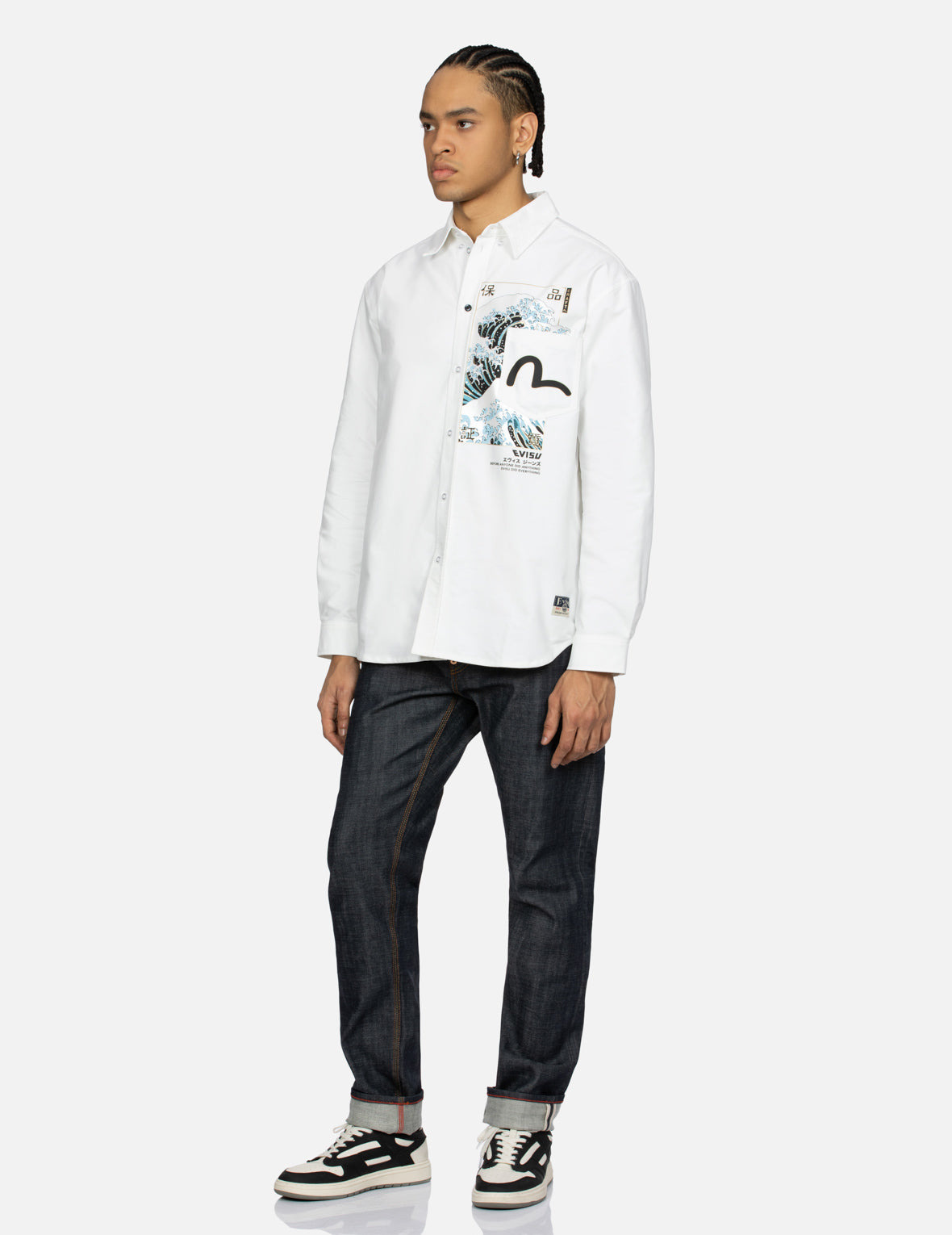 SEAGULL AND THE GREAT WAVE
PRINT RELAX FIT SHIRT - 3