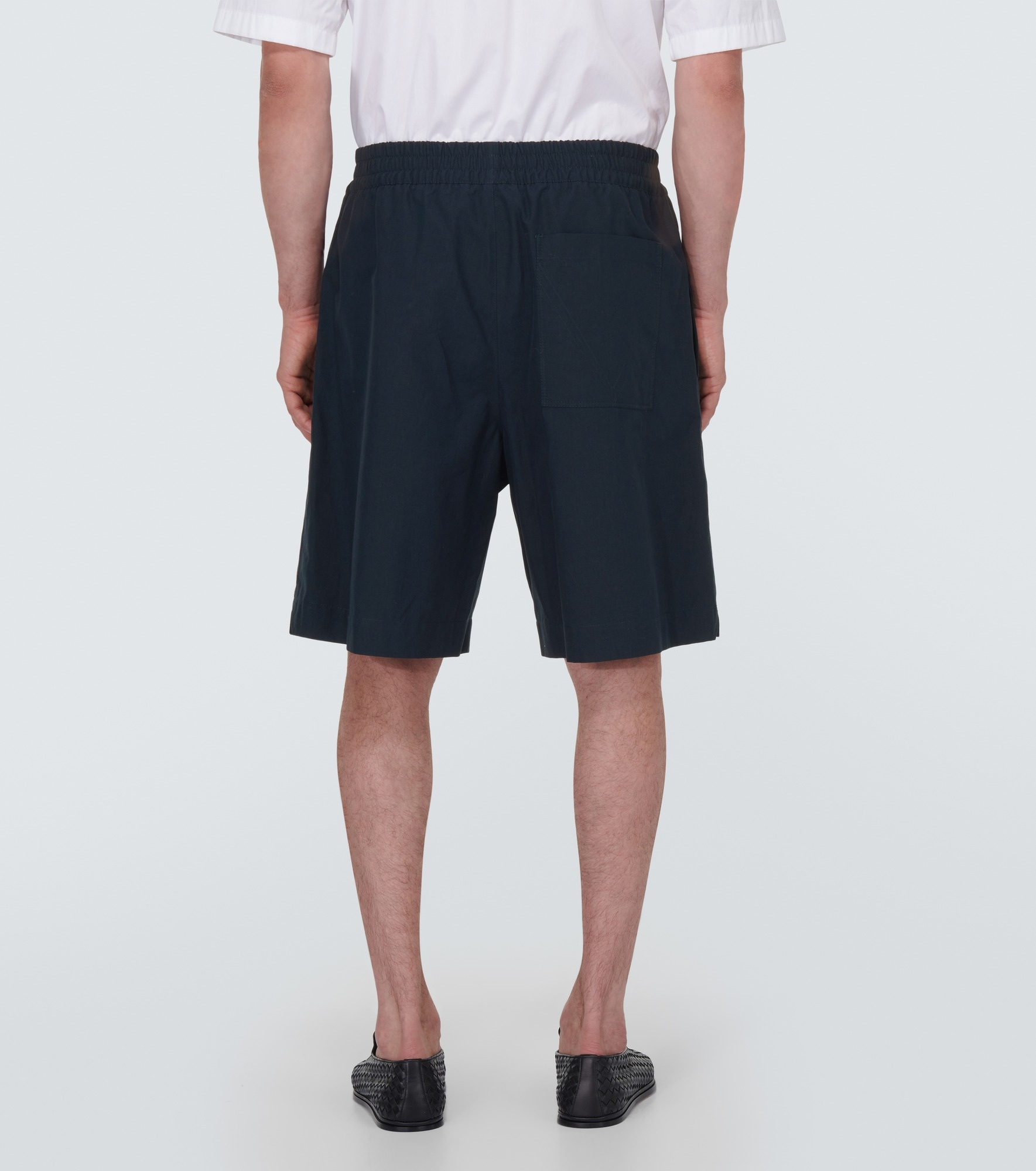 Cotton canvas shorts - 4