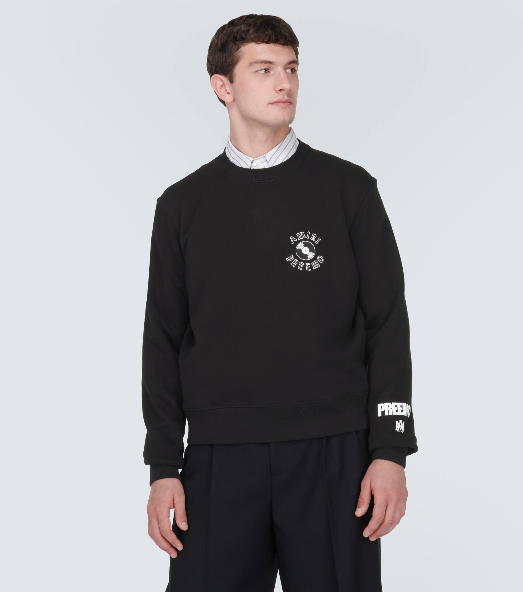 Printed cotton jersey sweatshirt - 3