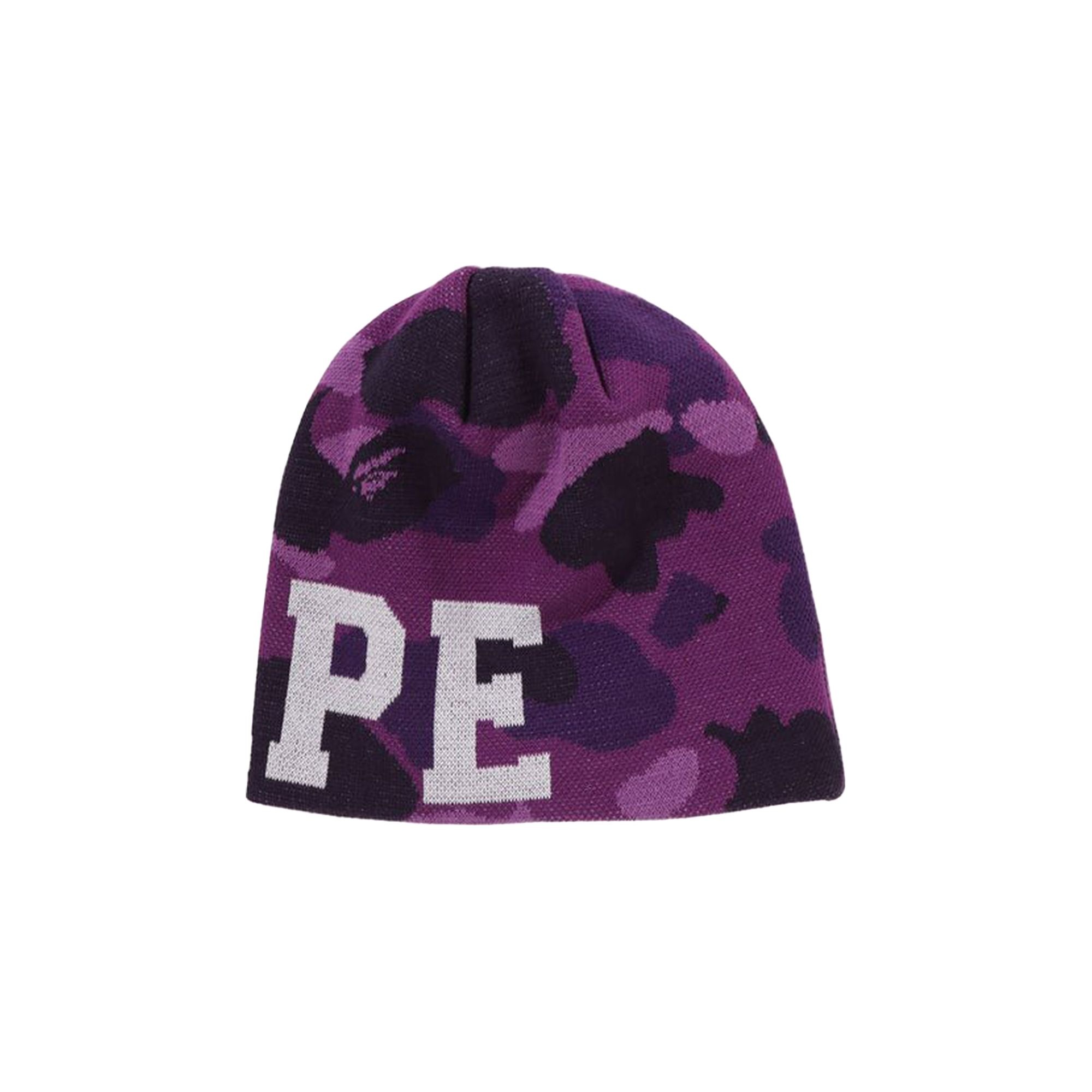 BAPE Color Camo Knit Cap 'Purple' - 2