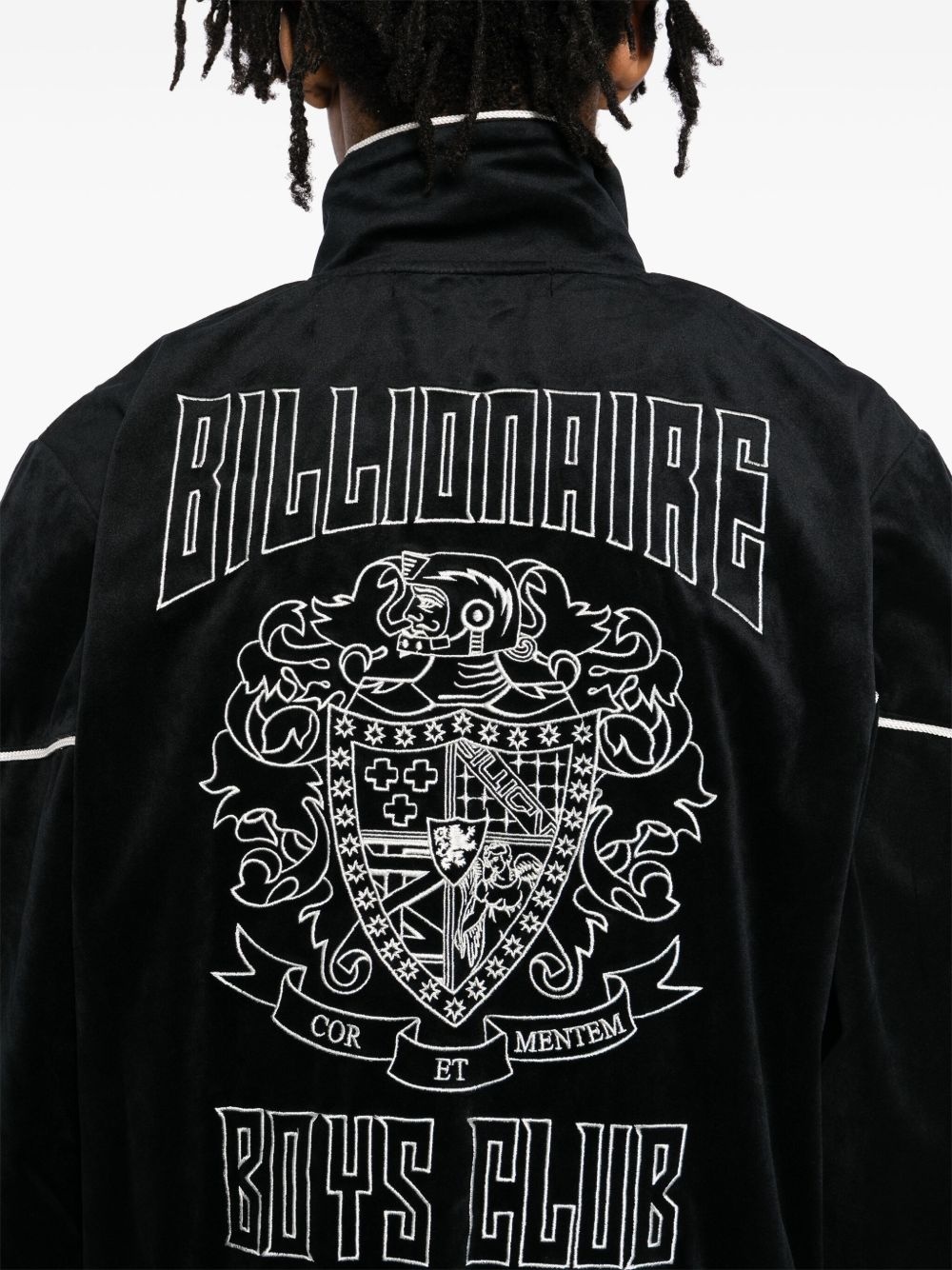 logo-patch jacket - 5