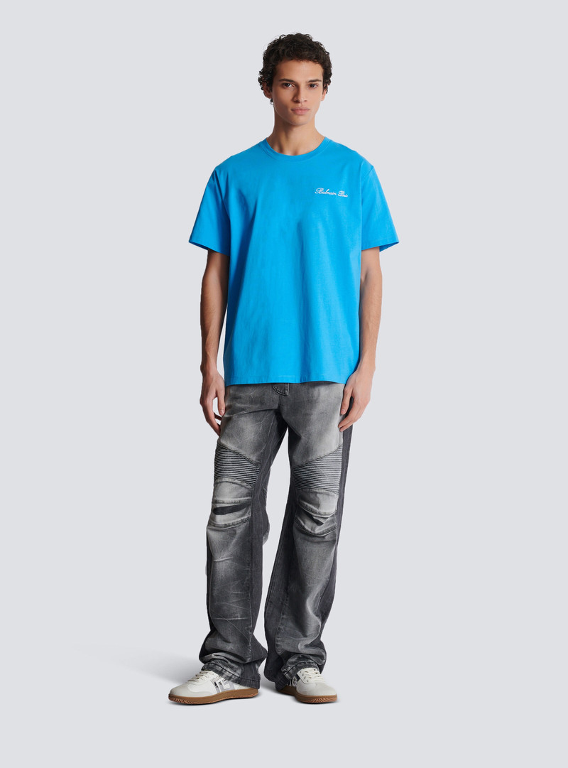 Balmain Relaxed T-shirt with Balmain Signature embroidery outlook