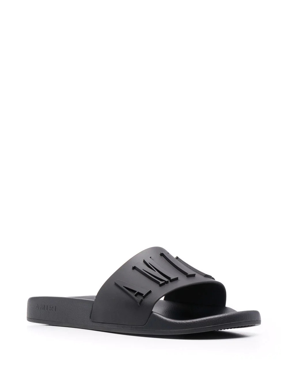 logo-debossed open-toe slides - 2