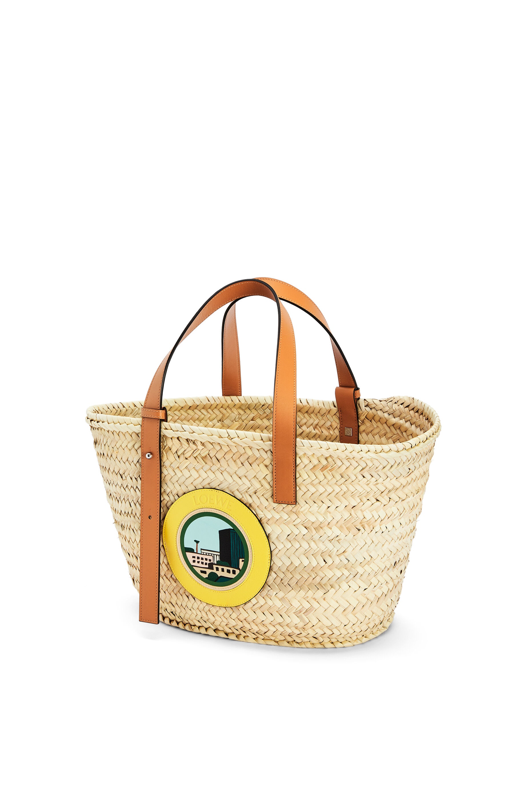 L.A. Series Basket bag in palm leaf and calfskin - 2