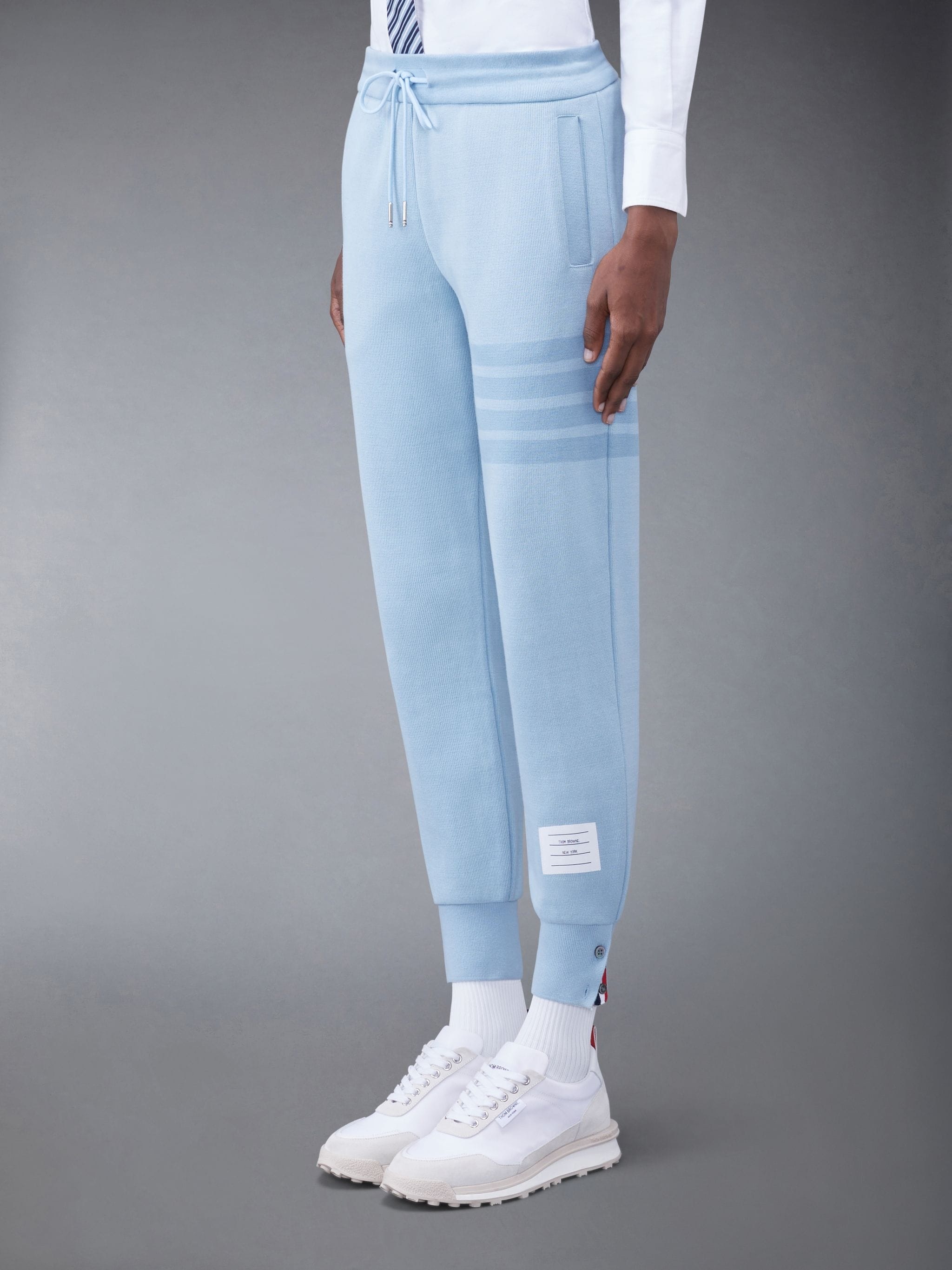4-Bar-stripe cotton track pants - 2