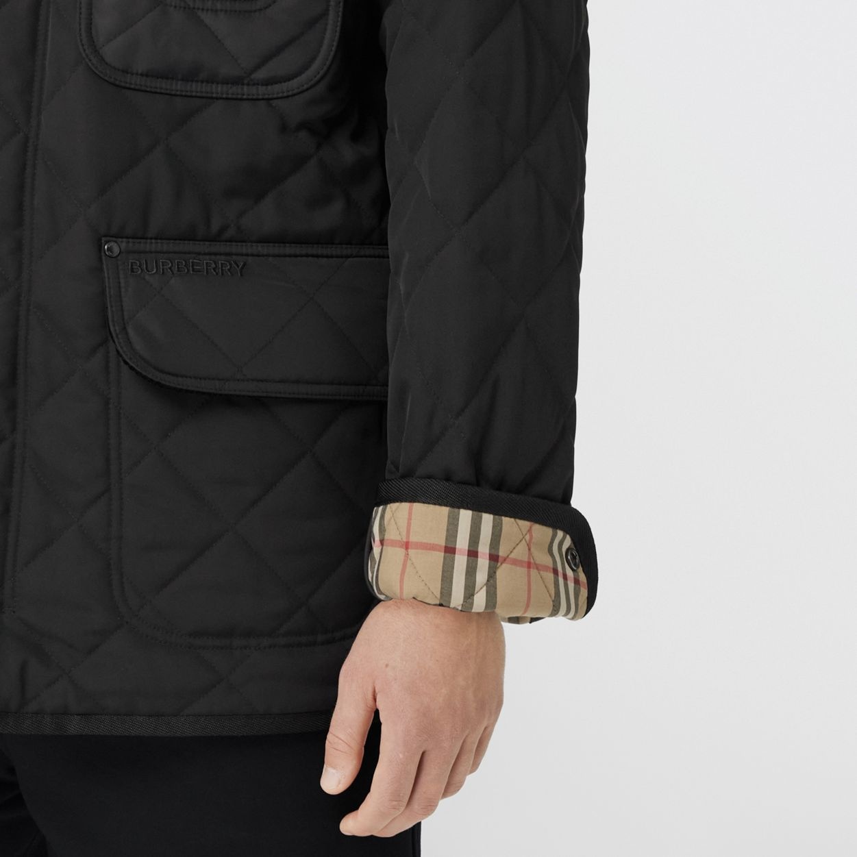 Diamond Quilted Thermoregulated Field Jacket - 5