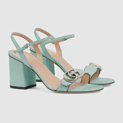 GUCCI Women's mid-heel sandal with Double G outlook