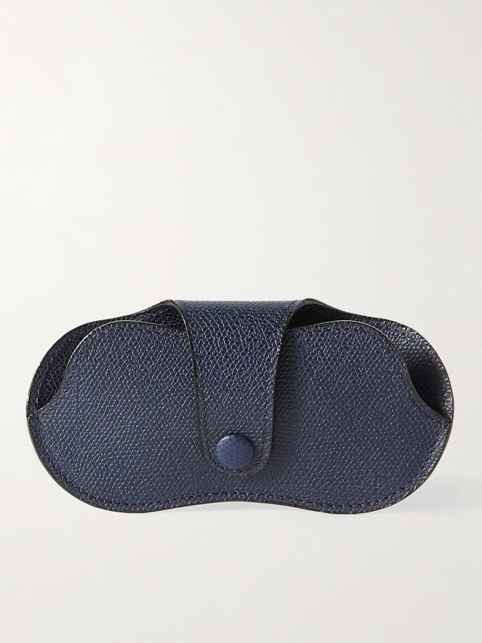 Pebble-Grain Leather Sunglasses Case - 1