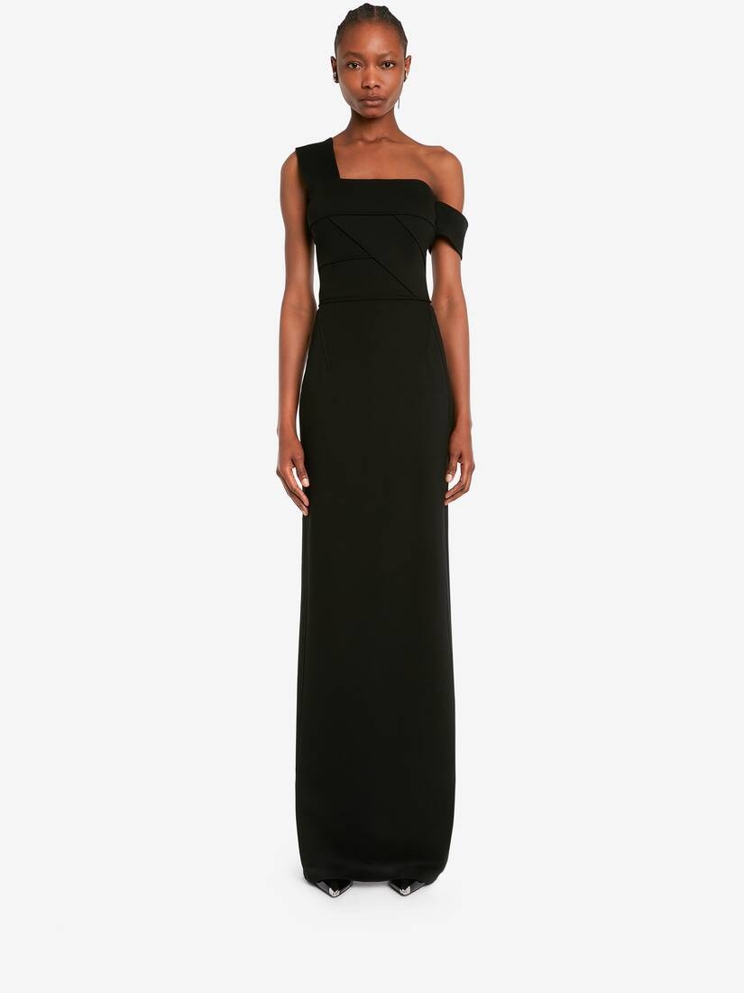 Women's Bandage Maxi Dress in Black - 2