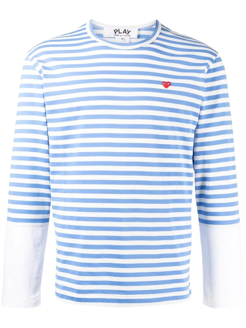 stripe-print T-shirt - 1