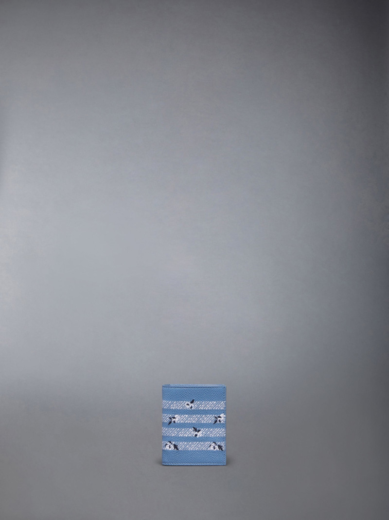 Pebble Grain Rose 4-Bar Double Card Holder 1