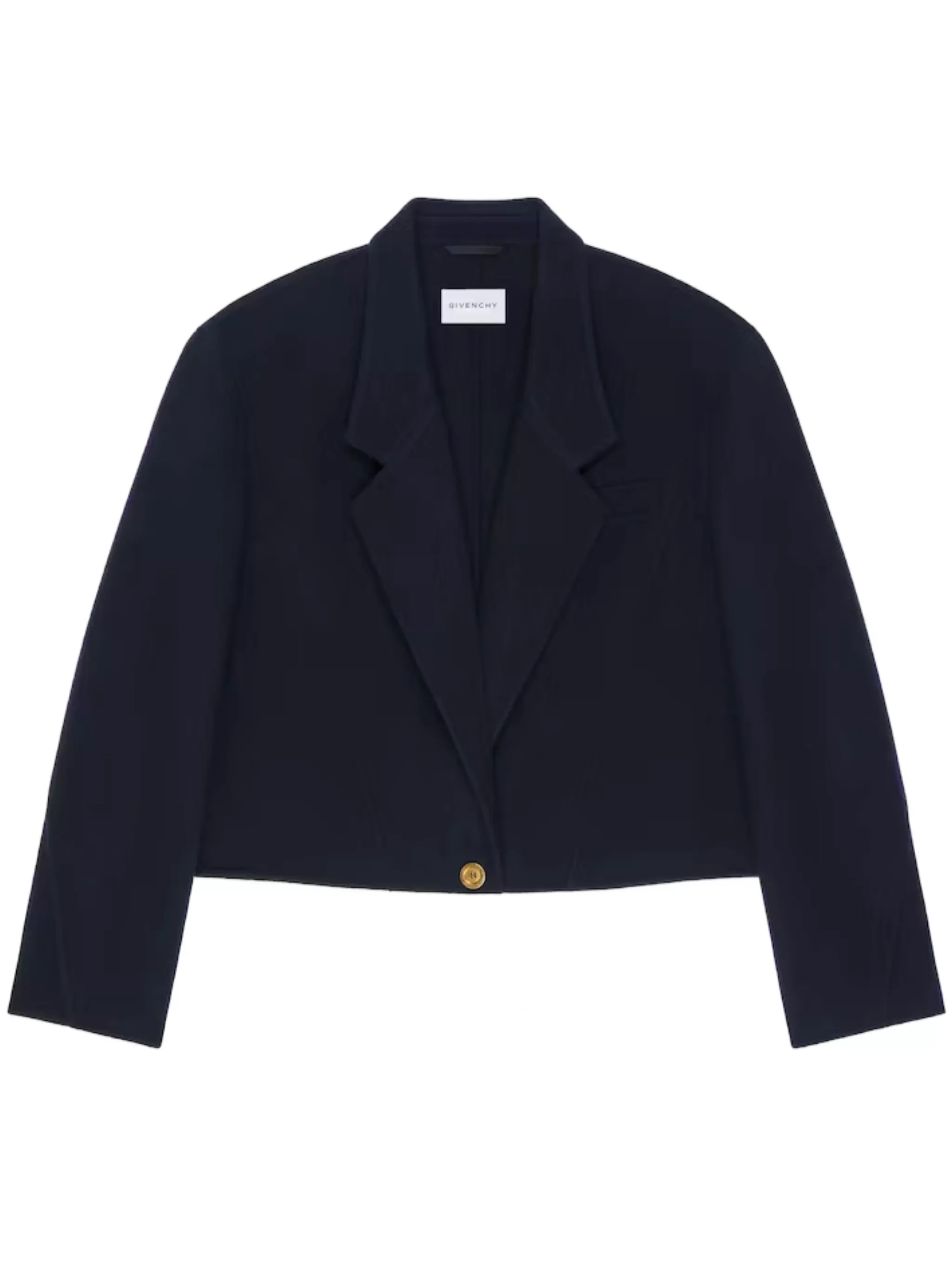 Cropped Boxy Tailoring Coat - 1