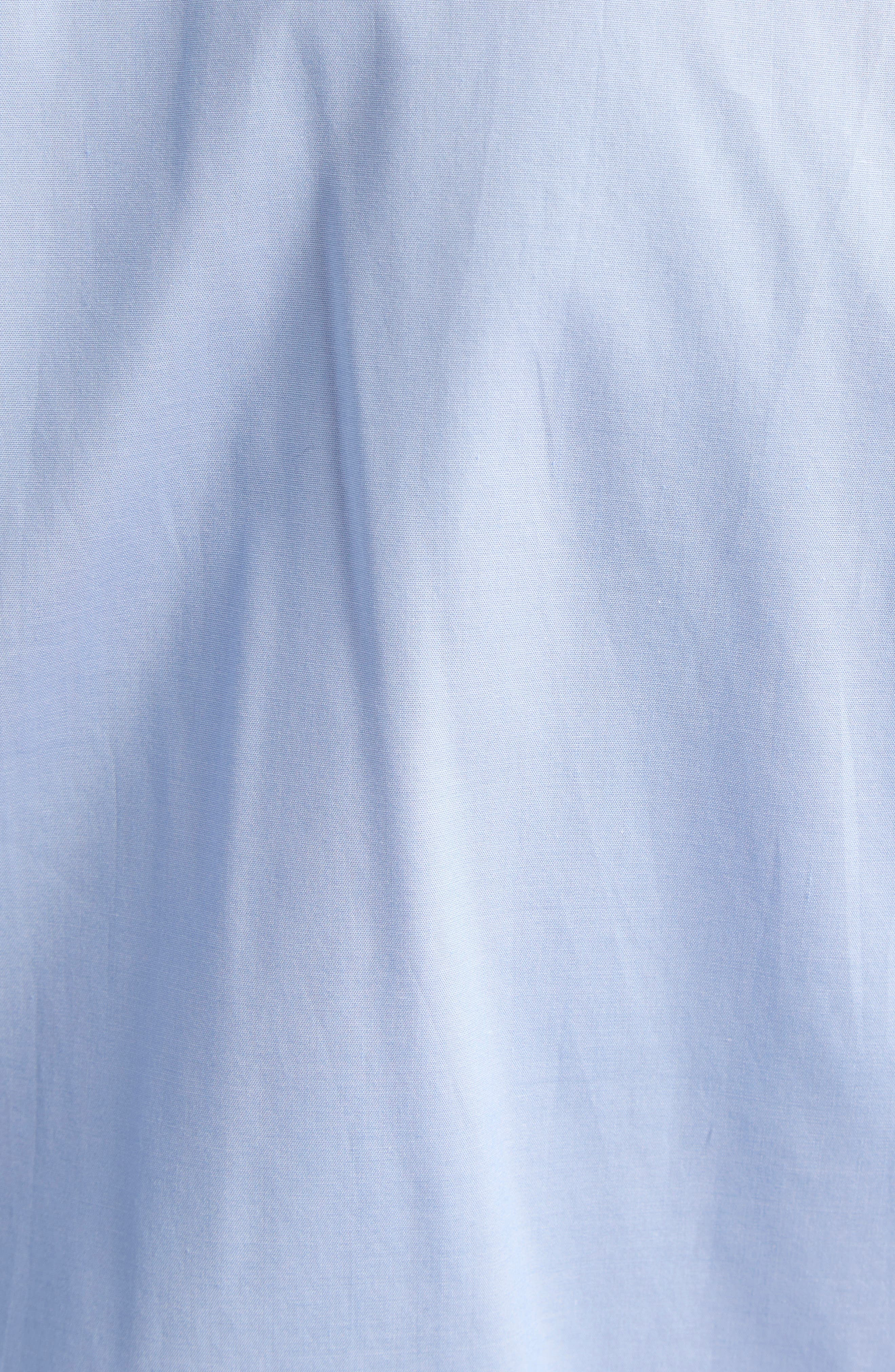 TOM FORD Classic Fit Solid Stretch Poplin Button-Up Shirt in Hb539 Turquoise at Nordstrom - 6
