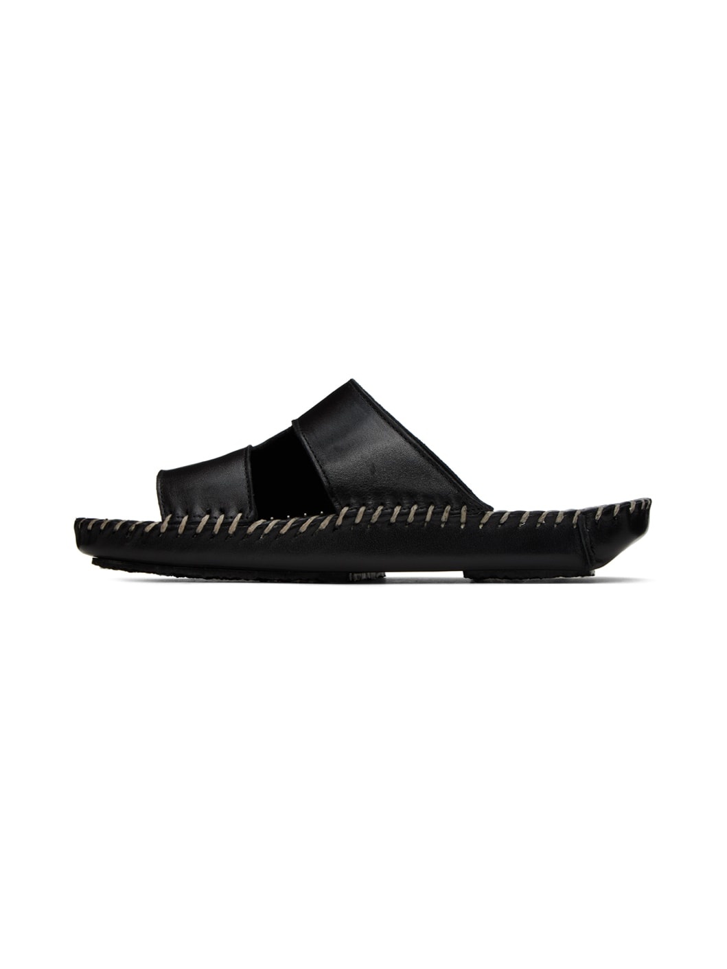 Black Torniol Flat Sandals - 3