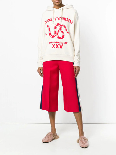 GUCCI culotte track pants outlook