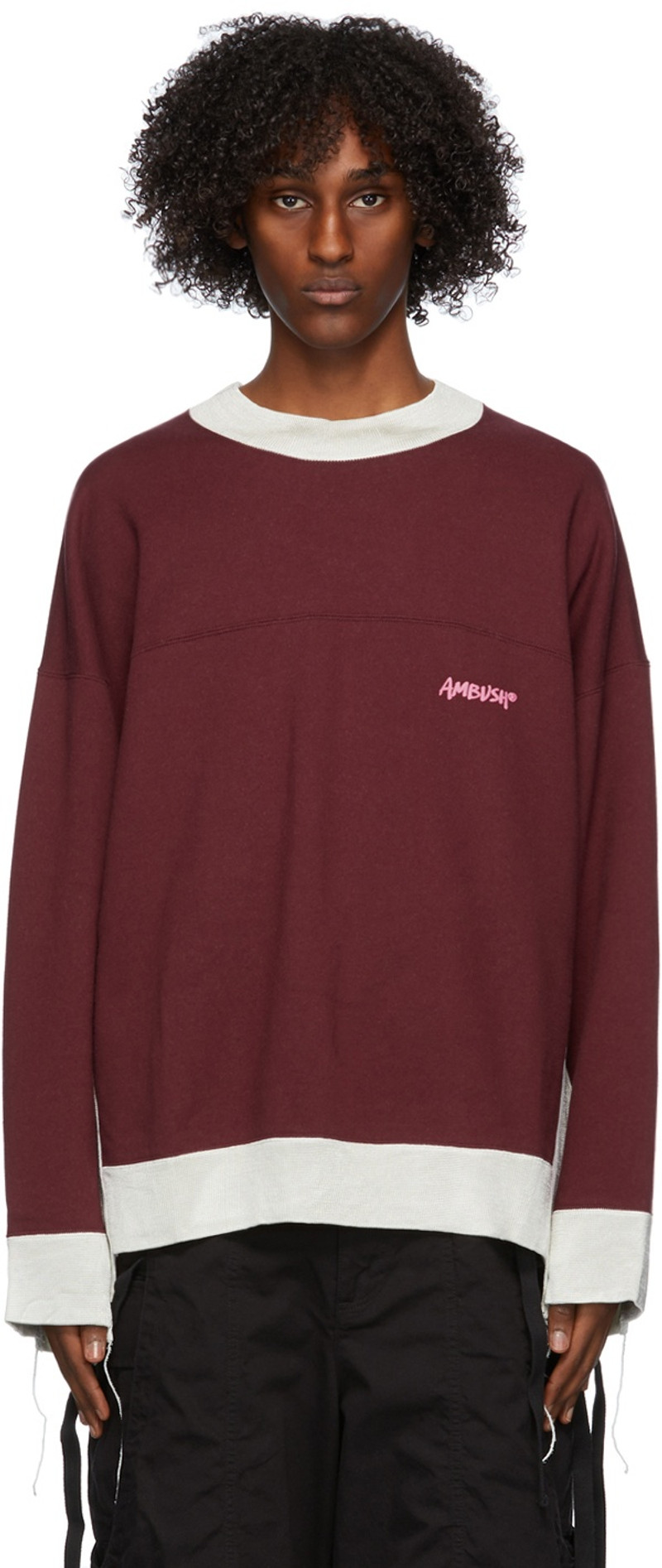 Red & Beige Mix Sweatshirt - 1