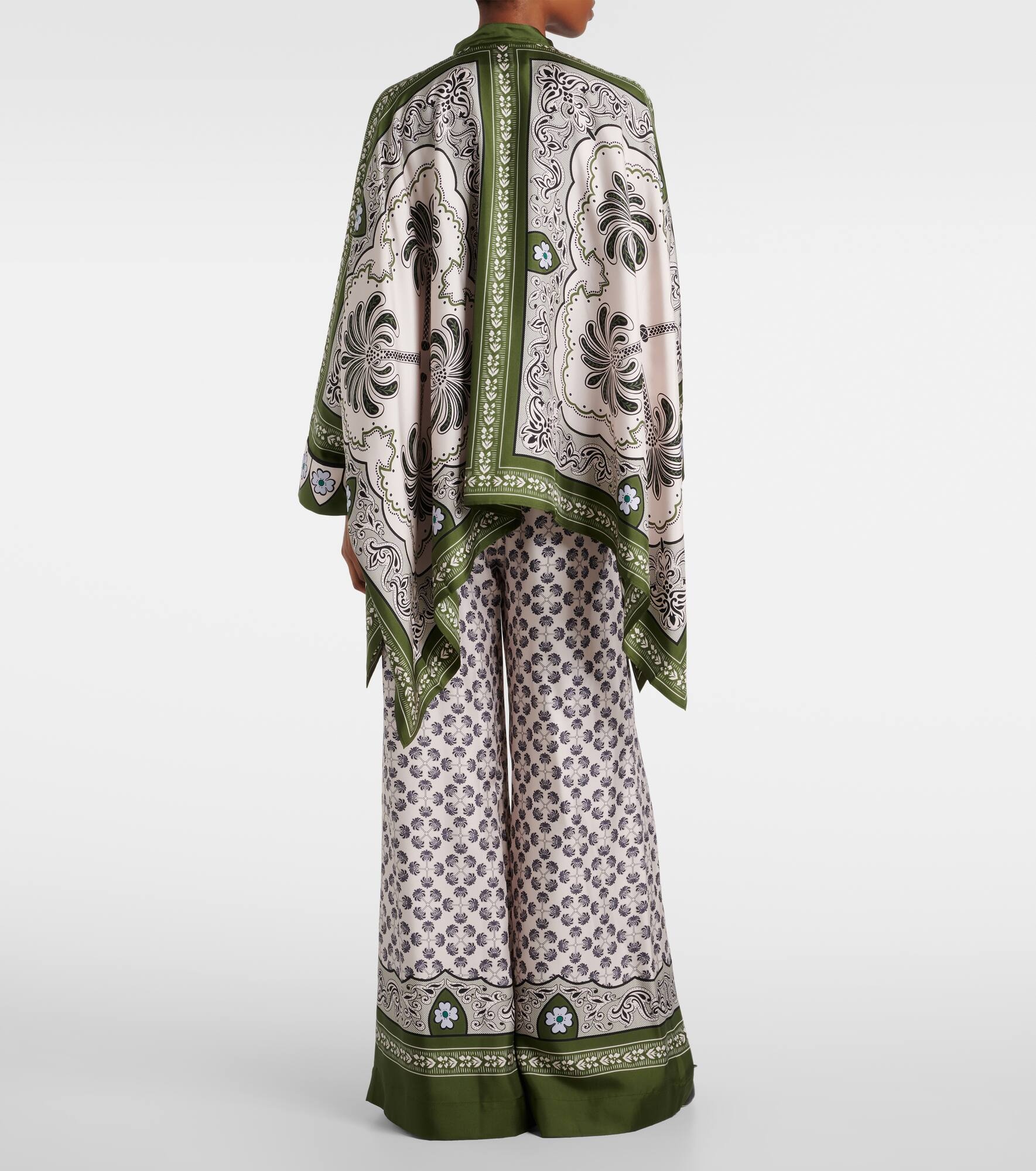 Foulard printed silk twill shirt - 3
