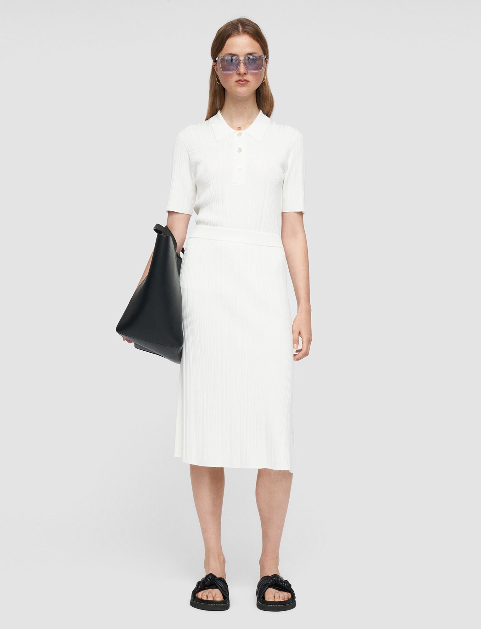 Satiny Rib Skirt - 2