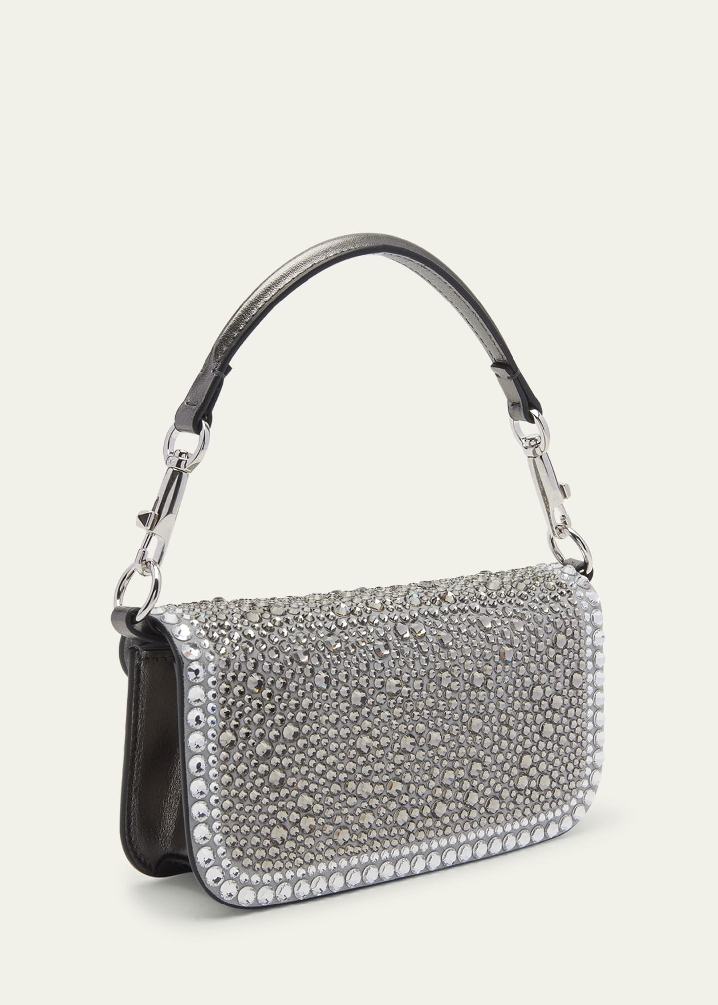 Loco Small Rhinestone Shoulder Bag - 3