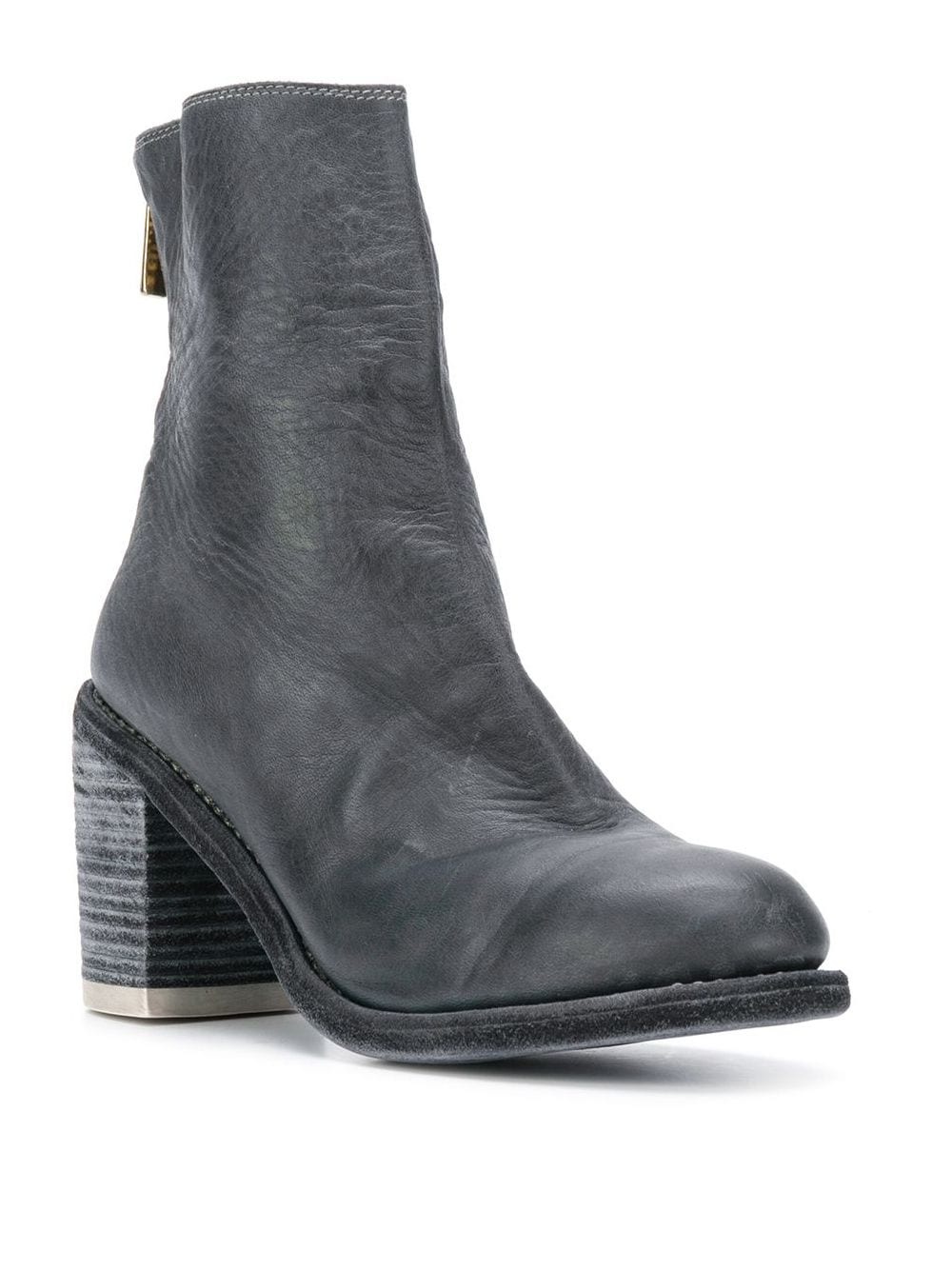 back zip ankle boots - 2