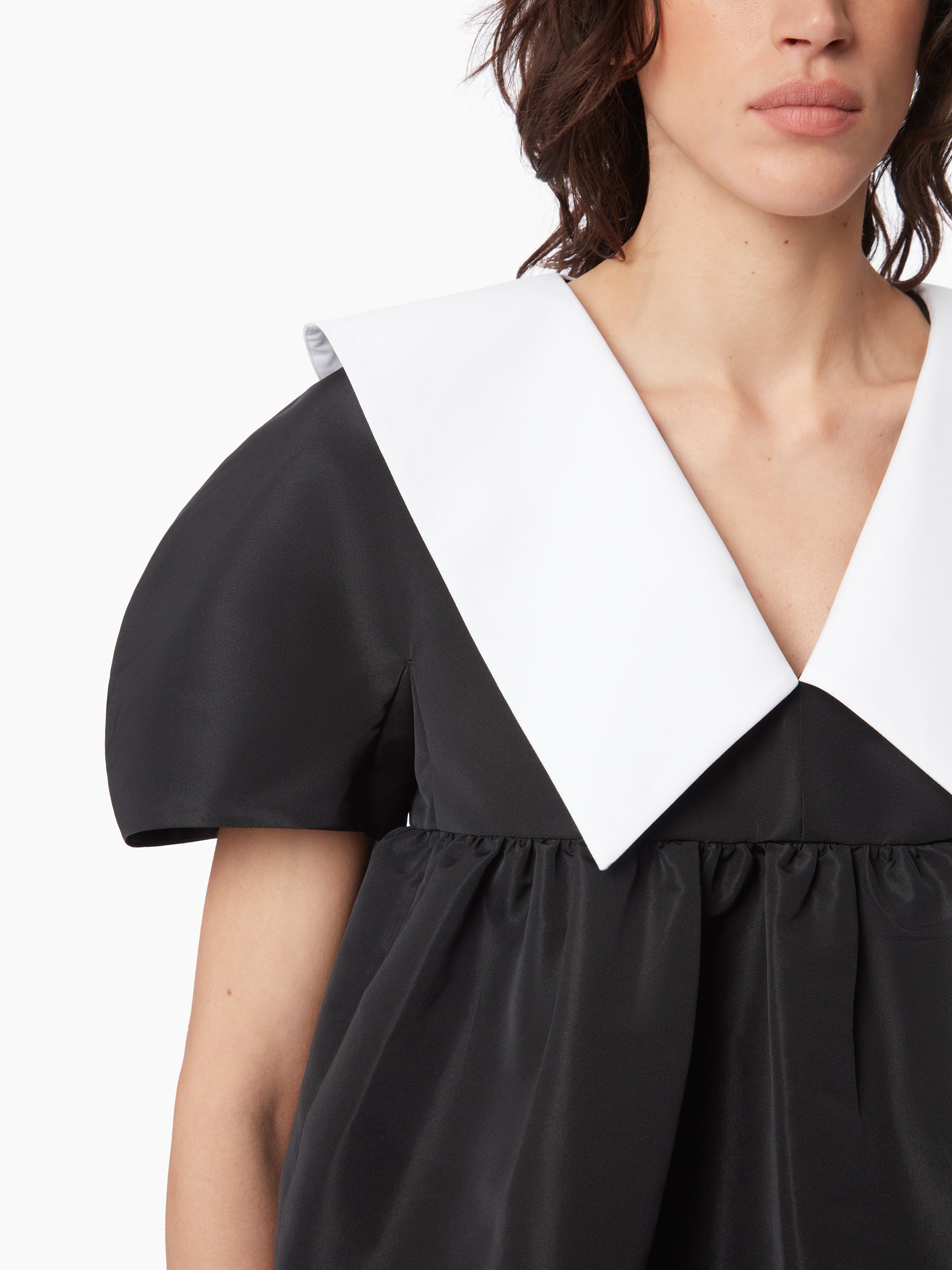 TAFFETA BABYDOLL TOP - 3