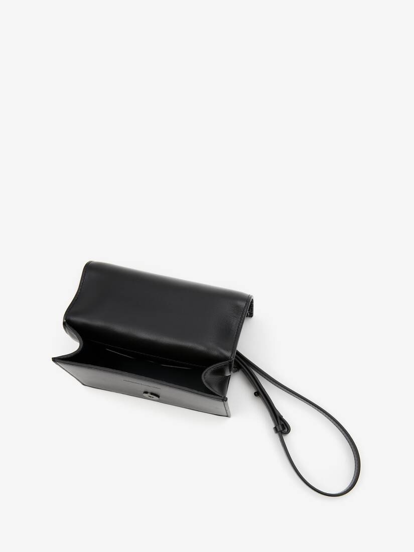 Women's Mini Jewelled Satchel in Black - 4