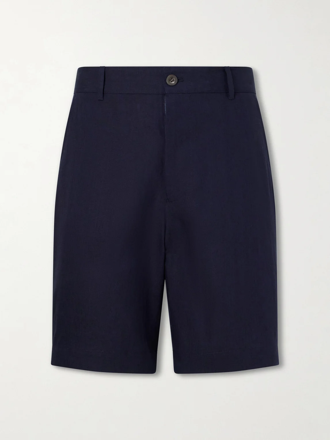 Straight-Leg Linen Shorts - 1