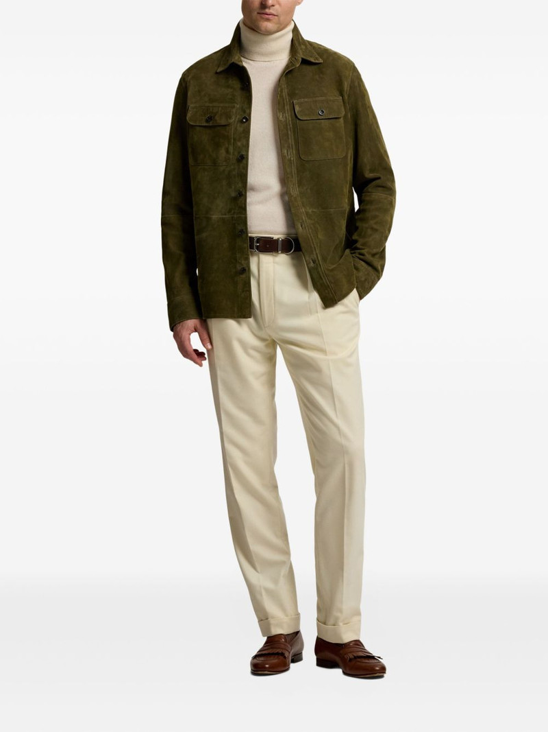 Ralph Lauren suede button-fastening shirt jacket outlook