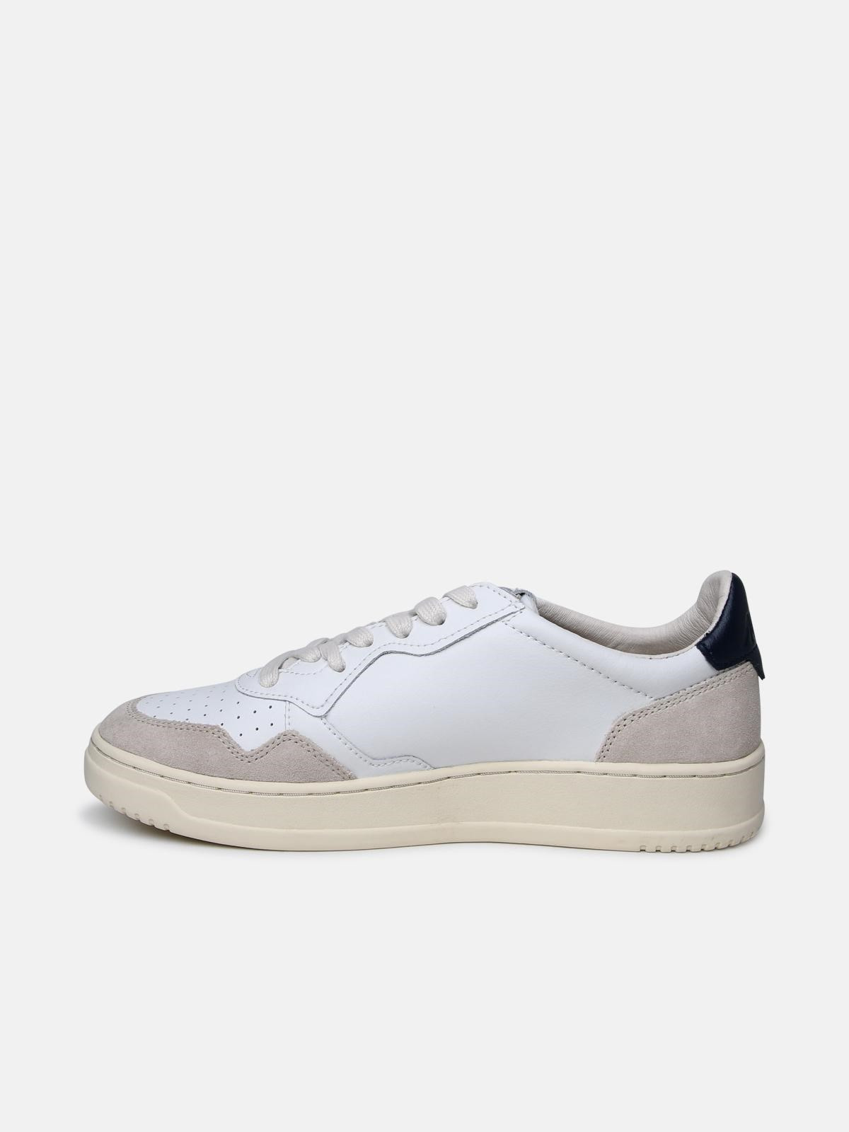 TWO-TONE LEATHER SNEAKERS - 3