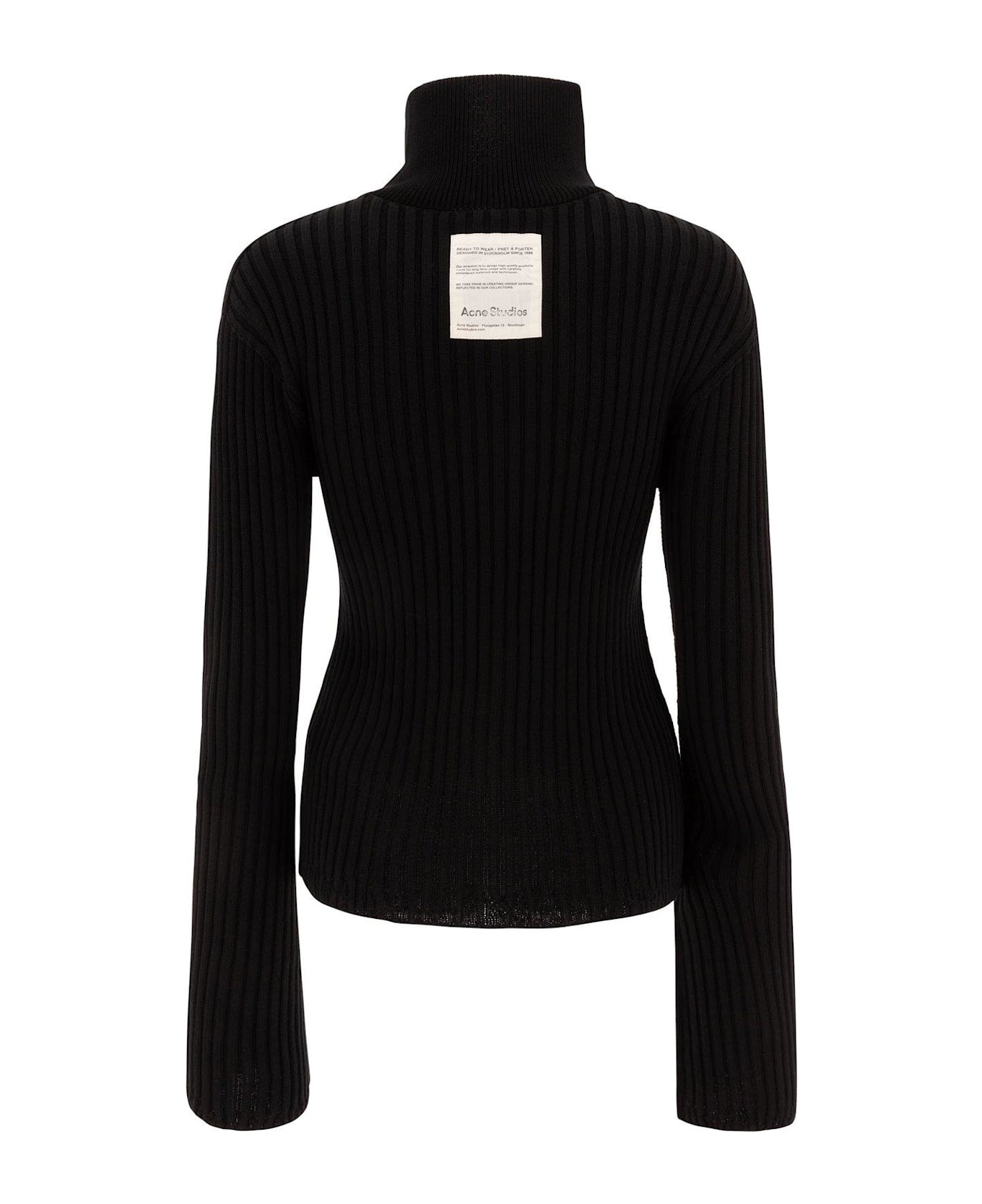 Zip-up High-neck Cardigan - 2