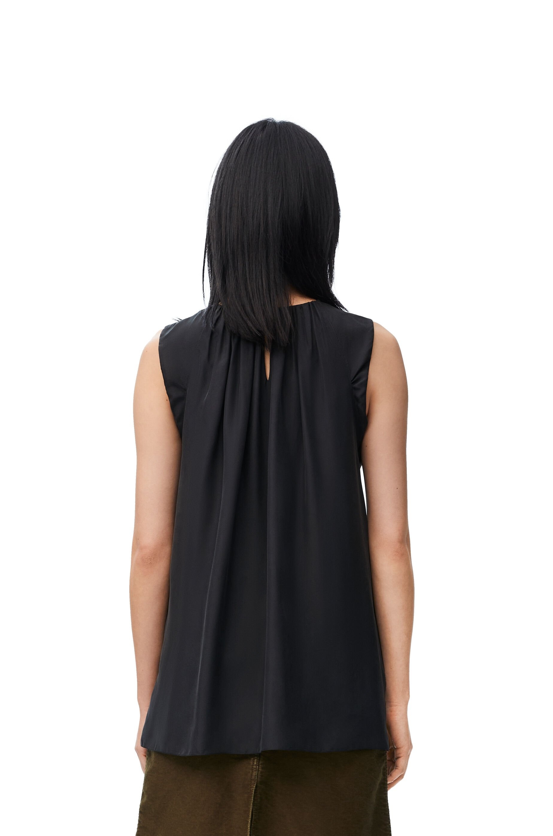 【LOEWE】Top in silk Loewe Chain top in silk | REVERSIBLE