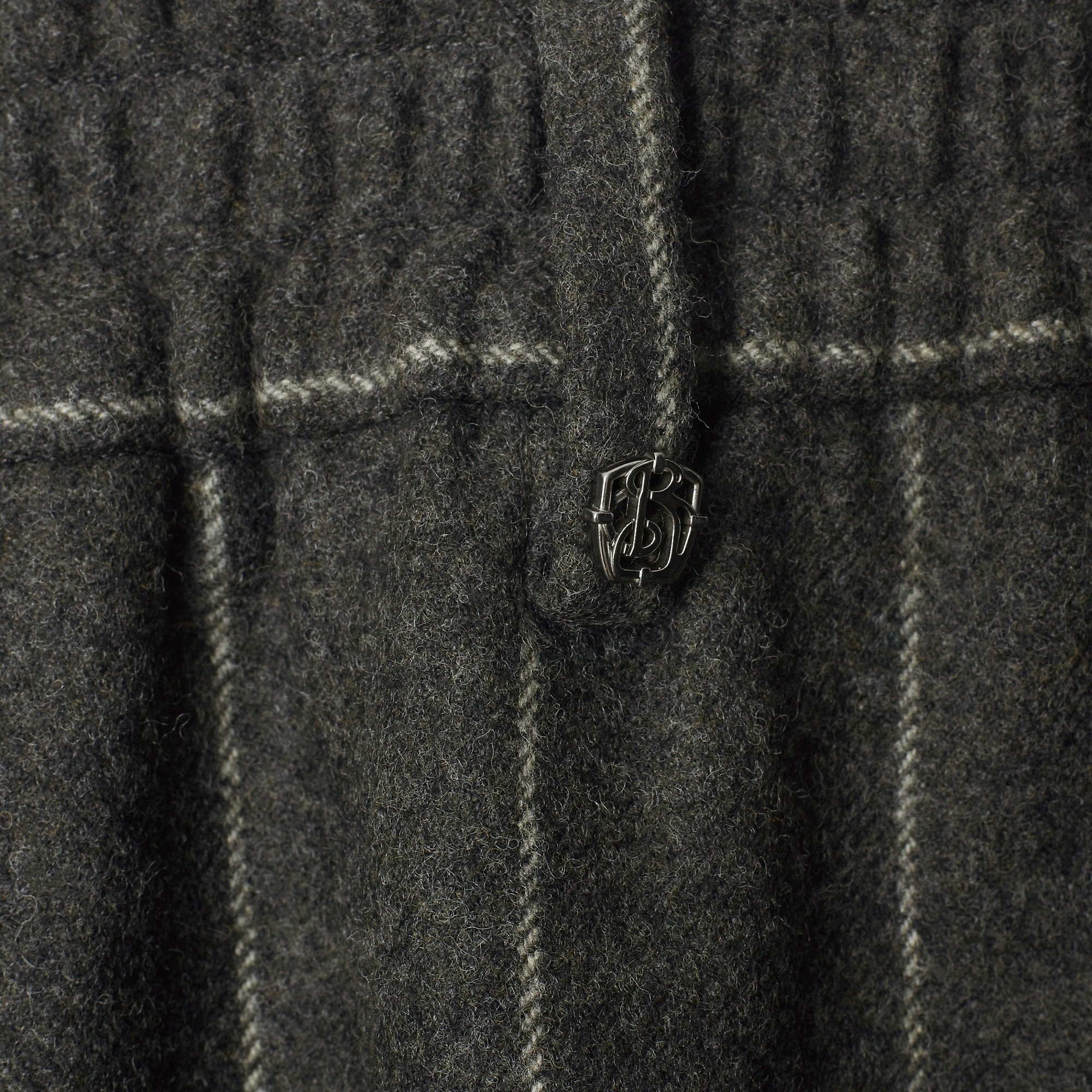Pinstriped Wool Tailored Trousers - 5
