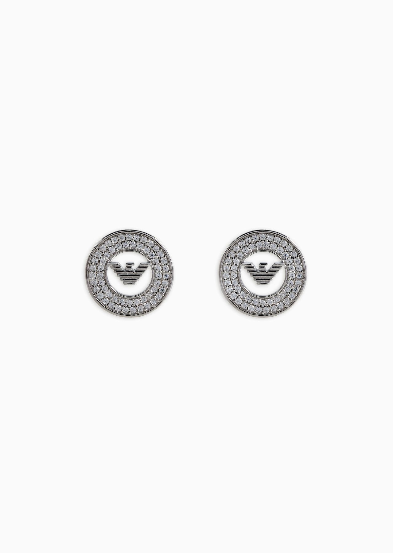 EMPORIO ARMANI Sterling Silver Stud Earrings | armani