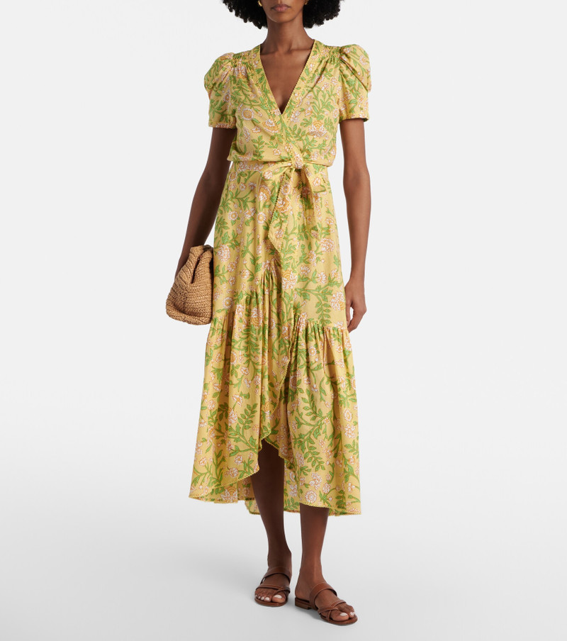 Poupette St Barth Baba floral cotton wrap dress outlook