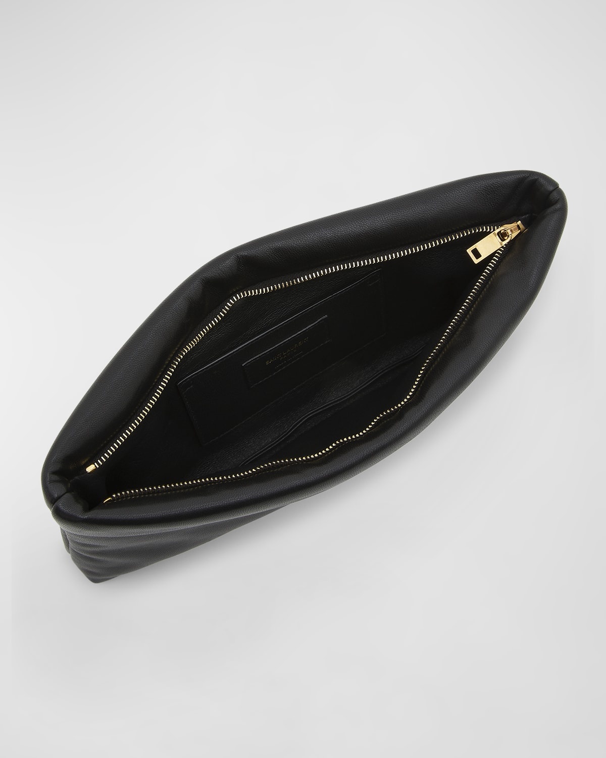 Calypso Ziptop YSL Clutch Bag in Smooth Padded Leather - 4