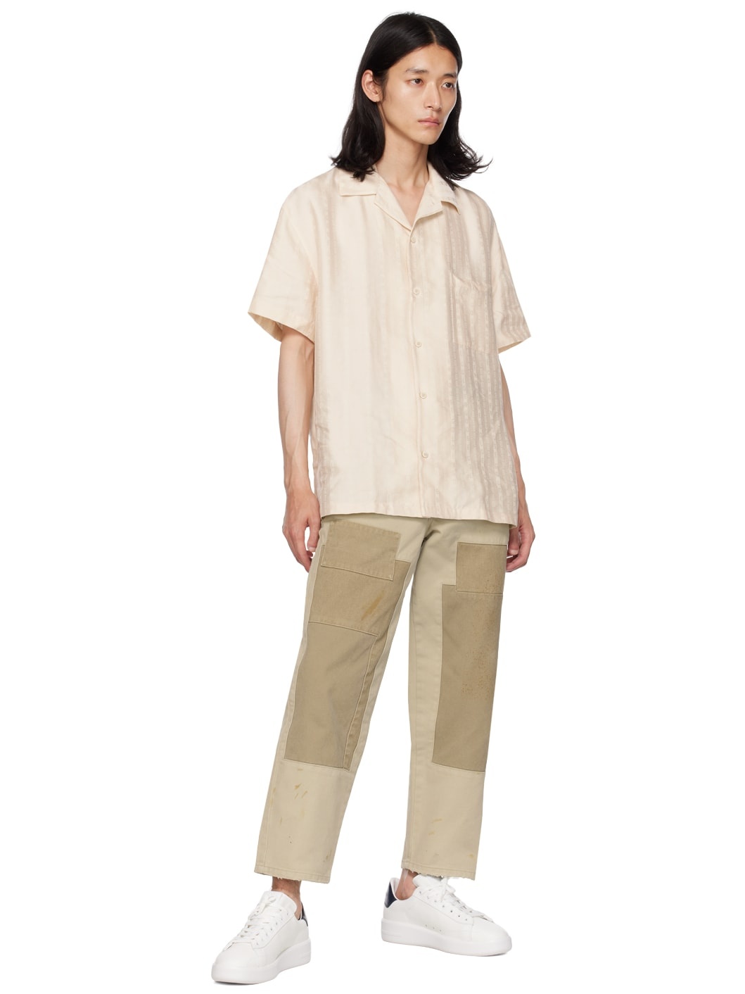 Golden Goose Cotton pants in beige mix