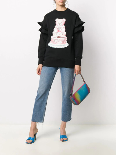 Moschino teddy ruffle sleeve sweatshirt outlook