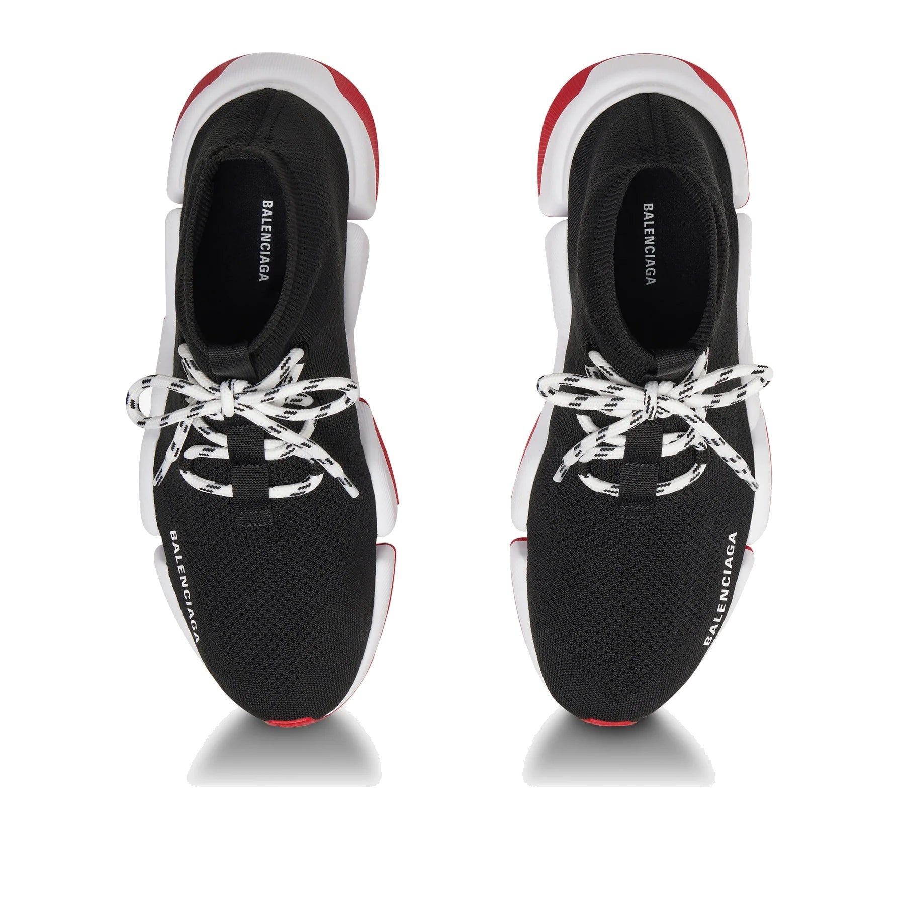 (WMNS) Balenciaga Speed 2.0 Sneakers 'Black White Red' 525723W07U01000 - 4