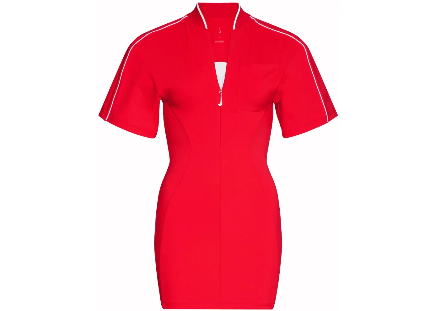 Jacquemus x Nike Short-Sleeved T-Shirt Dress (Asia Sizing) Dark Red - 1