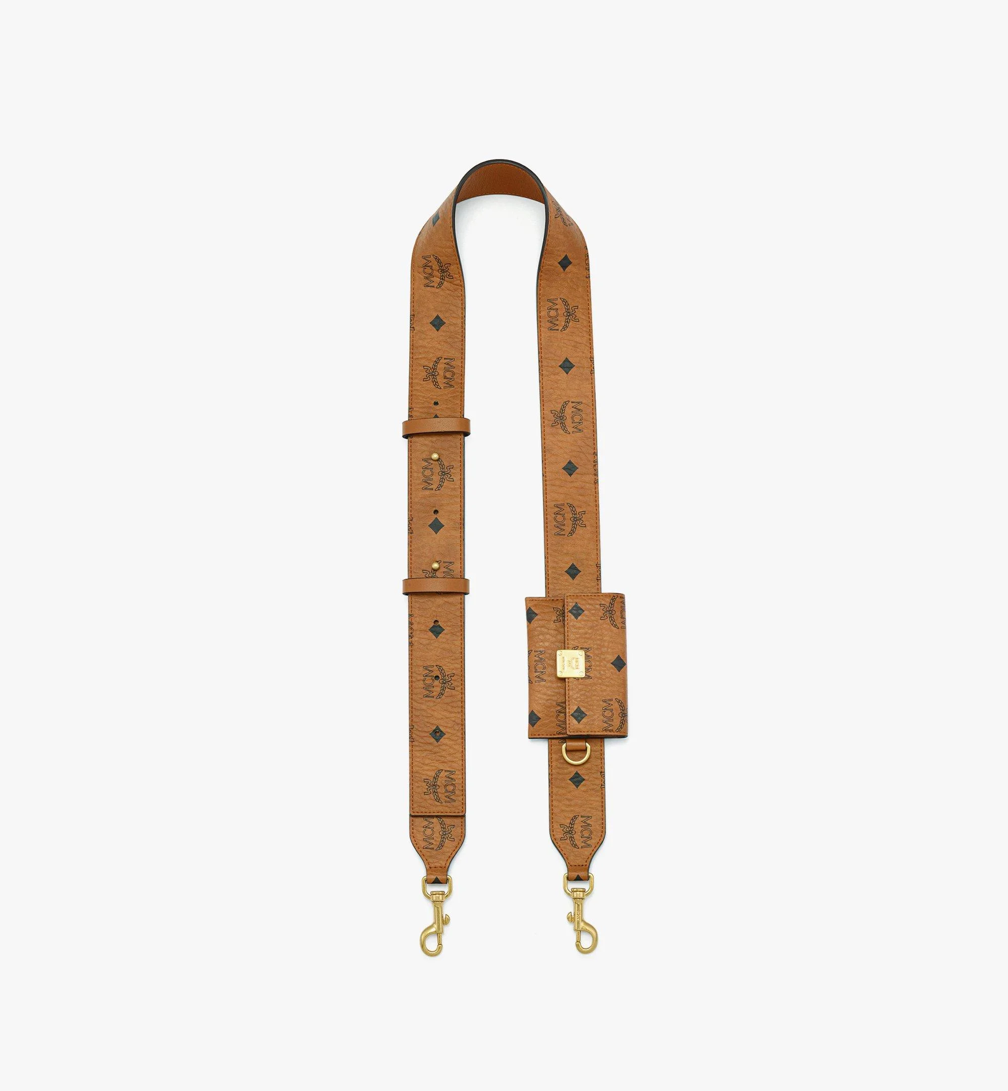 Aren Shoulder Strap with Pouch in Visetos - 1