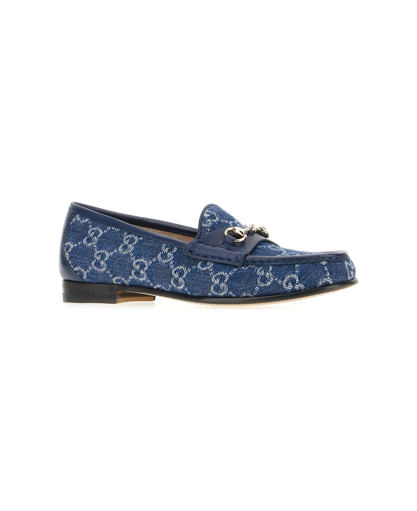 Embroidered Denim Loafers - 2