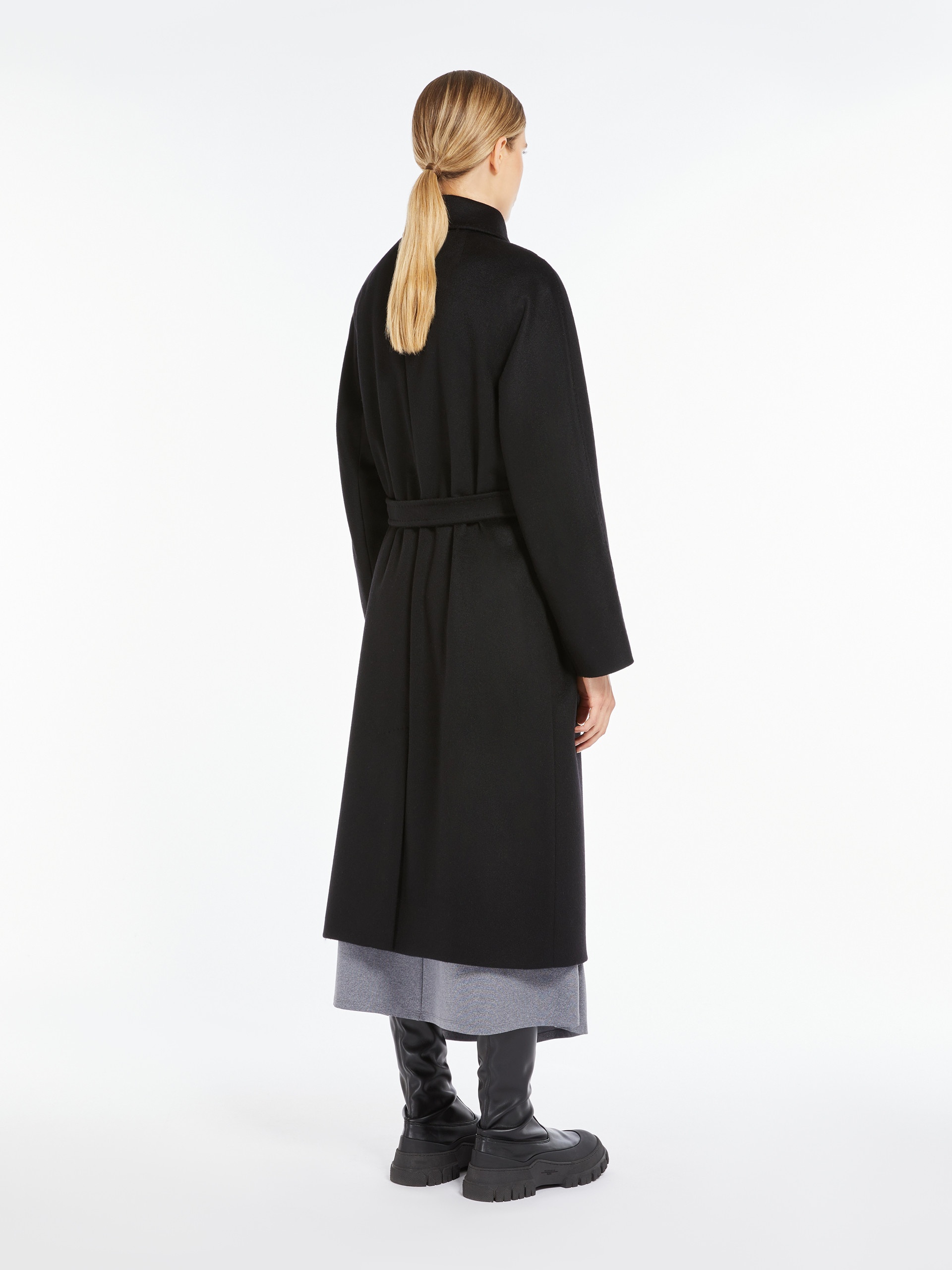 CASCIA Belted cashmere coat - 4