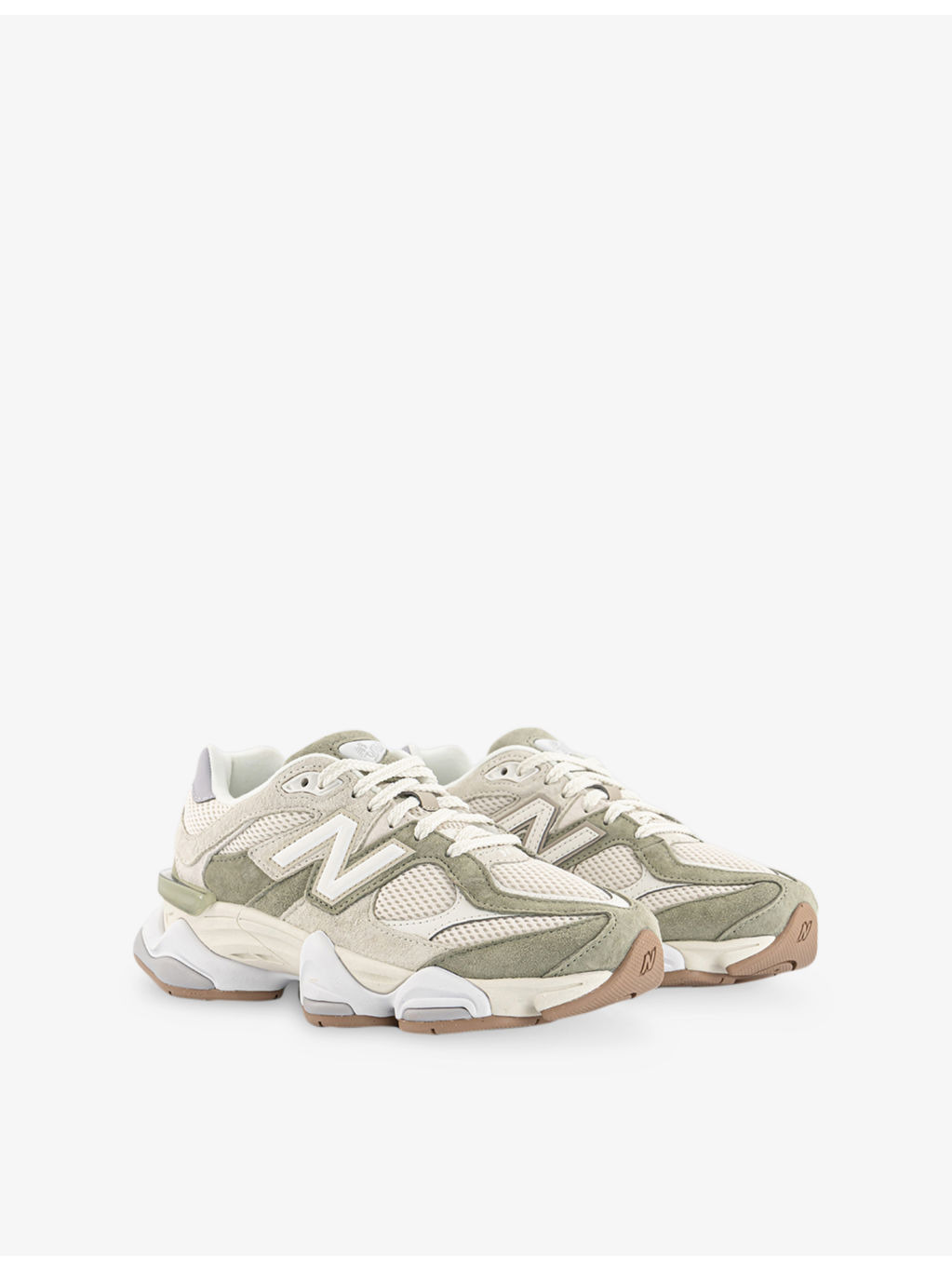 9060 Suede and Mesh Trainers - 3