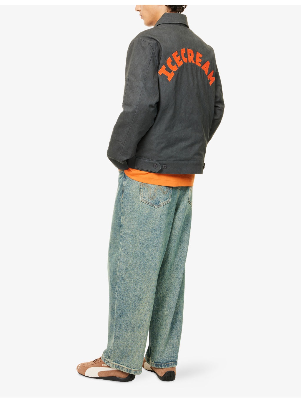 Cone Patch Padded Denim Jacket - 2